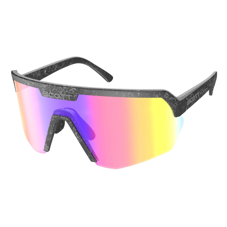 OCULOS DE SOL SCOTT SPORT SHIELD - MARBLE BLACK/TEAL CHR